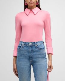 Alice Olivia Porla Collared Sweater at Neiman Marcus