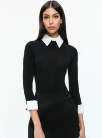 Alice Olivia Porla Collared Sweater at Alice + Olivia