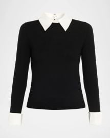 Alice Olivia Porla Collared Sweater at Neiman Marcus