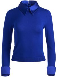 Alice Olivia Porla point-collar Jumper Blue at Farfetch