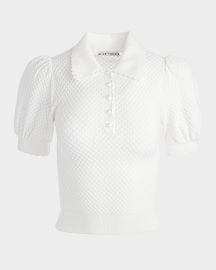 Alice Olivia Ramona Pointelle Polo at Neiman Marcus