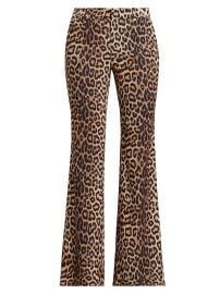 Alice Olivia Remi Leopard Bootcut Pants at Saks Fifth Avenue