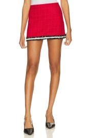 Alice Olivia Rubi Low Rise Tweed Micro Skirt at Revolve