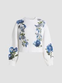Alice Olivia Russell Floral Crewneck Sweatshirt at Saks Fifth Avenue