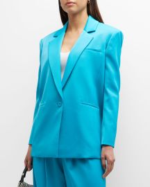 Alice Olivia Shan Strong Shoulder Blazer at Neiman Marcus