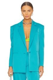 Alice Olivia Shan Strong Shoulder Blazer and Trousers at Revolve