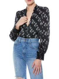 Alice Olivia Shelia Abstract Floral Blouse on SALE at Saks Off 5th