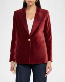 Alice Olivia Silas Velvet Blazer at Neiman Marcus