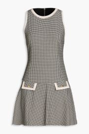 Alice Olivia Sima Houndstooth Mini Dress at The Outnet