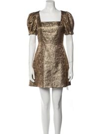 Alice Olivia Square Neckline Mini Dress at The Real Real
