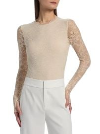 Alice Olivia Taeyn Lace Bodysuit at Saks Fifth Avenue
