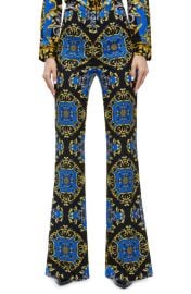 Alice Olivia Teeny Tapestry Print Flare Bootcut Pants at Nordstrom