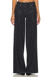 Alice Olivia Trish Embellished Baggy Jean In Maya Charcoal Black Black at Revolve