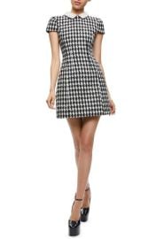 Alice Olivia Velia Embellished Collar Tweed Minidress at Nordstrom