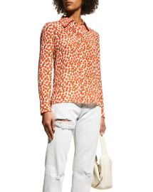 Alice Olivia Willa Shirt in Strawberry Jam at Neiman Marcus