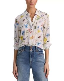 Alice Olivia Willa Shirt in Twisting Vines Off White at Bloomingdales