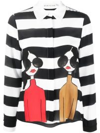 Alice Olivia Willa Stace Face Silk Shirt - at Farfetch