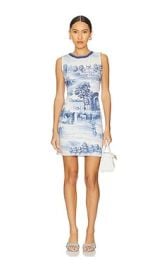 Alice Olivia Wynell Mini Dress In Chateau at Revolve