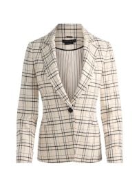 Alice Olivia peak-collar Plaid Blazer Neutrals at Farfetch