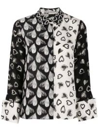 Alice Olivia silk heart print blouse silk heart print blouse at Farfetch