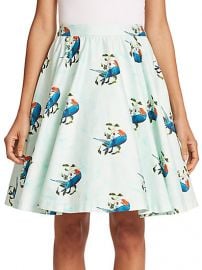 Alice and Olivia - Earla Pleated Flared Skirt at Saks Fifth Avenue