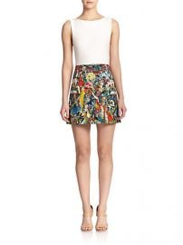 Alice and Olivia - Molly Printed A-Line Dress at Saks Fifth Avenue