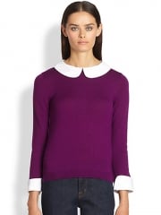 Alice and Olivia - Peter Pan Wool Pullover at Saks Fifth Avenue