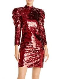 Alice and Olivia Alice   Olivia Brenna Puff-Sleeve Sequined Dress  Women - Bloomingdale s at Bloomingdales