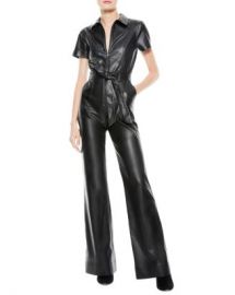 Alice and Olivia Alice   Olivia Gorgeous Faux Leather Jumpsuit Women - Bloomingdale s at Bloomingdales