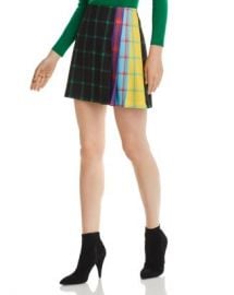 Alice and Olivia Alice   Olivia Semira Pleated Check Mini Skirt  Women - Bloomingdale s at Bloomingdales