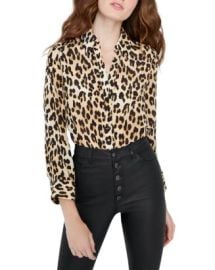 Alice and Olivia Alice  Olivia Eloise Leopard Print Blouse   Bloomingdales at Bloomingdales