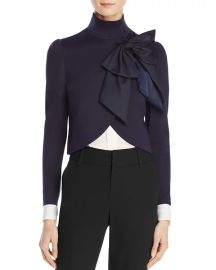 Alice and Olivia Alice Olivia Addison Bow-Collar Cropped Jacket Bloomingdales at Bloomingdales