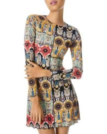 Alice and Olivia AliceOlivia Delora Paneled Flare Mini Dress   Bloomingdales at Bloomingdales