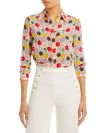 Alice and Olivia AliceOlivia Willa Printed Silk Blouse   Bloomingdales at Bloomingdales