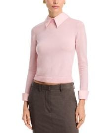 Alice and Olivia Alicia and Olivia Porla Collared Sweater Bloomingdales at Bloomingdales