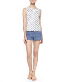 Alice and Olivia Ama Embellished Boat-Neck Tank at Neiman Marcus