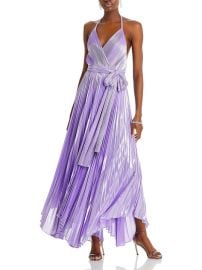 Alice and Olivia Arista Womens Pleated Sleeveless Evening Dress Shop Premium Outlets at Shop Simon