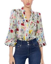 Alice and Olivia Arlette Collared Blouse Bloomingdale39s at Bloomingdales