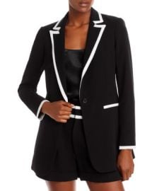 Alice and Olivia Breann Contrast Trim Blazer Bloomingdales at Bloomingdales