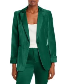 Alice and Olivia Breann Velvet Cuffed Blazer Bloomingdales at Bloomingdales