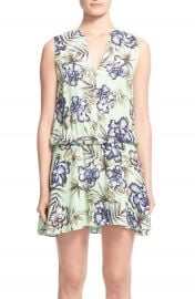 Alice and Olivia Brook Sleeveless BlousonFloral Print Dress at Nordstrom