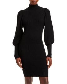 Alice and Olivia Caleb Puff Sleeve Bodycon Sweater Dress   Bloomingdales at Bloomingdales