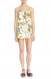 Alice and Olivia Cassia Floral Print Romper at Nordstrom