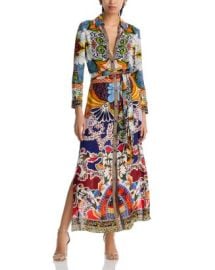 Alice and Olivia Chassidy Maxi Shirt Dress Bloomingdales at Bloomingdales