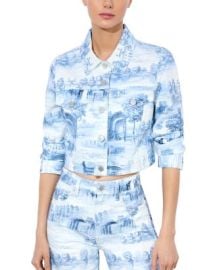 Alice and Olivia Chloe Boxy Cropped Jacket Bloomingdales at Bloomingdales