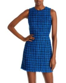 Alice and Olivia Clyde Metallic Tweed Mini Sheath Dress Bloomingdales at Bloomingdales