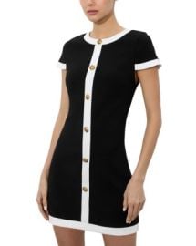 Alice and Olivia Coley Button Front Mini Dress Bloomingdales at Bloomingdales