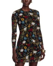 Alice and Olivia Delora Floral Print Mini Dress Bloomingdale39s at Bloomingdales