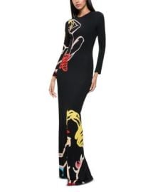 Alice and Olivia Delora Open Back Maxi Dress Bloomingdales at Bloomingdales