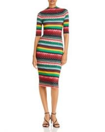 Alice and Olivia Delora Striped Midi Dress Women - Bloomingdale s at Bloomingdales